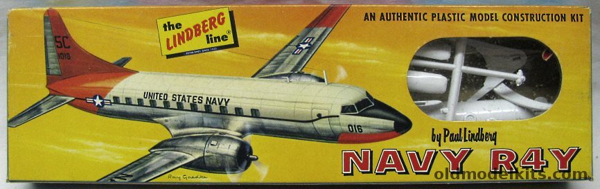 Lindberg 1/165 Navy R4Y Samaritan (Navy C-131 Convair 340), 458-49 plastic model kit